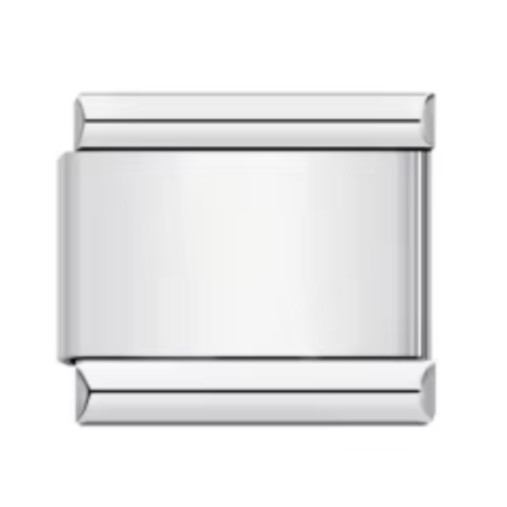 Shiny Silver Plain Charm