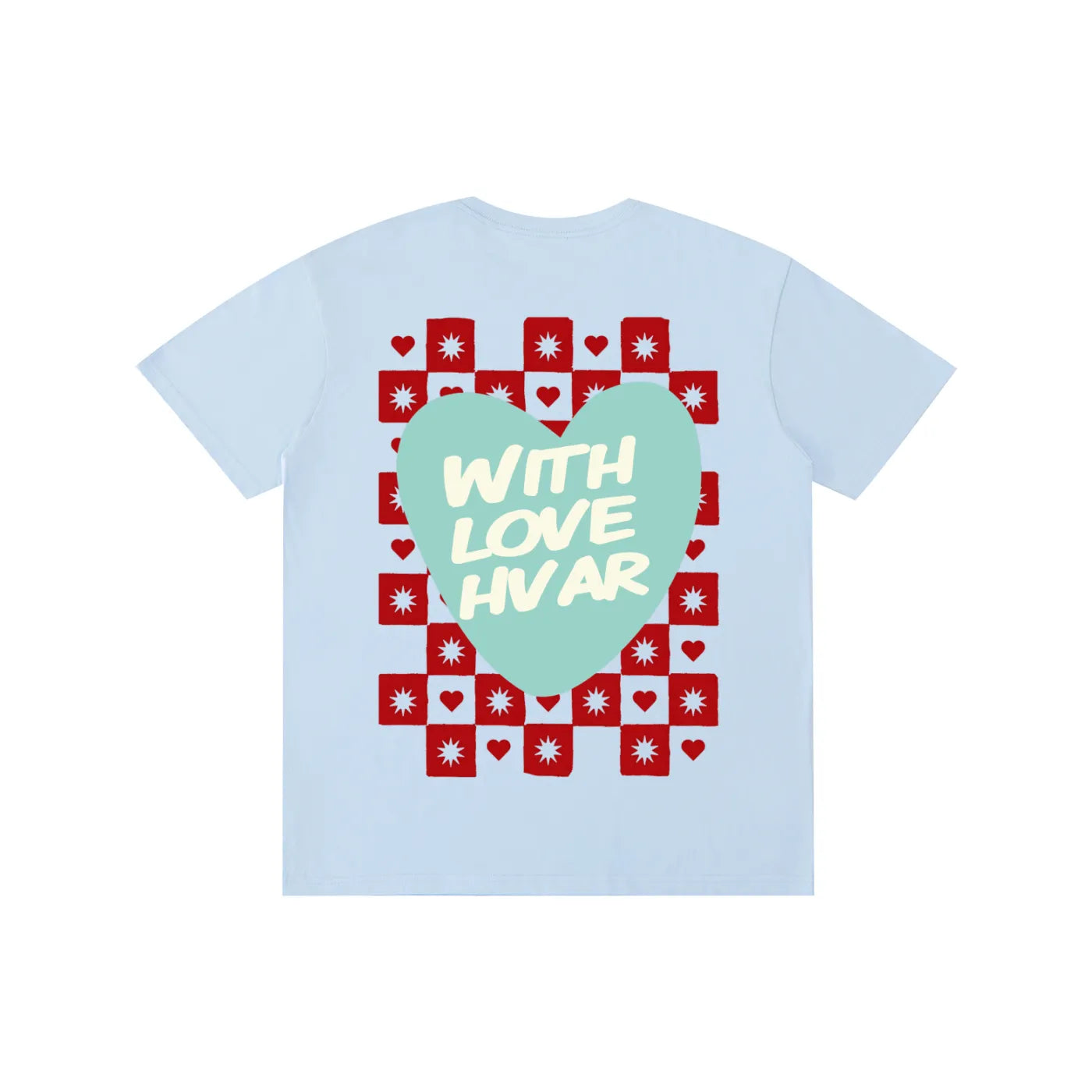 With Love Tee Blue Heart