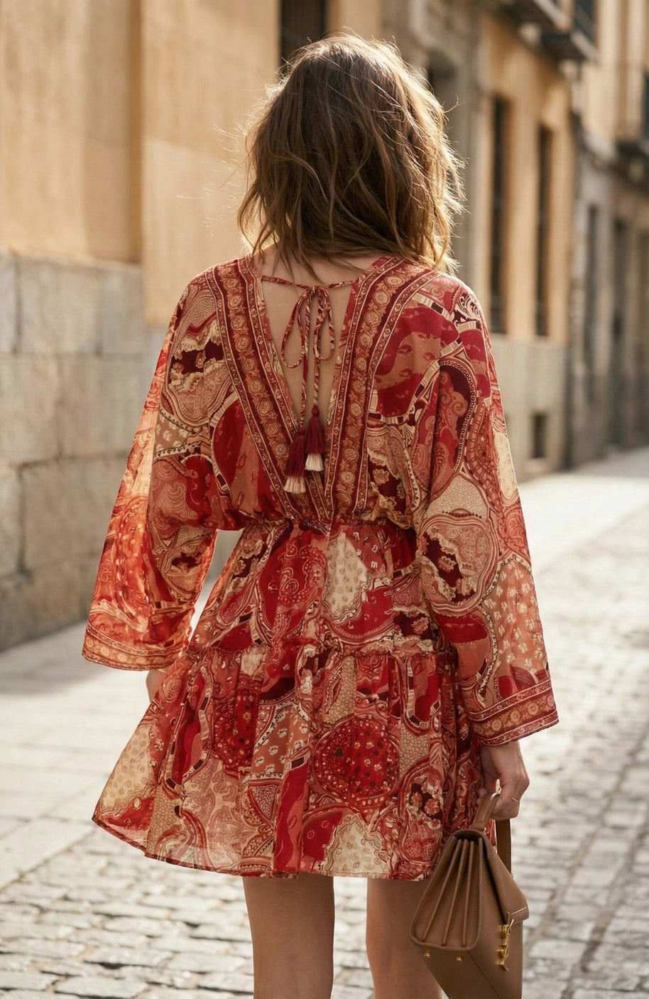 Silk Batwing Dress