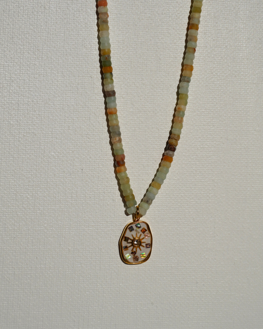 Flower Amazonite Necklace