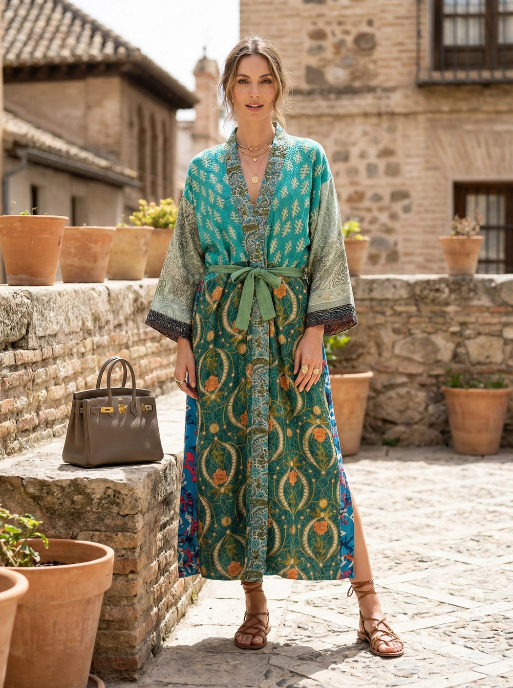 Long Patch Kimono