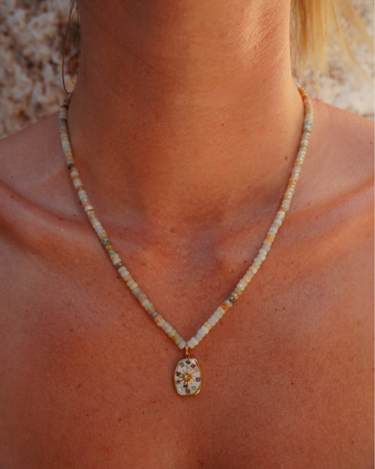 Flower Amazonite Necklace