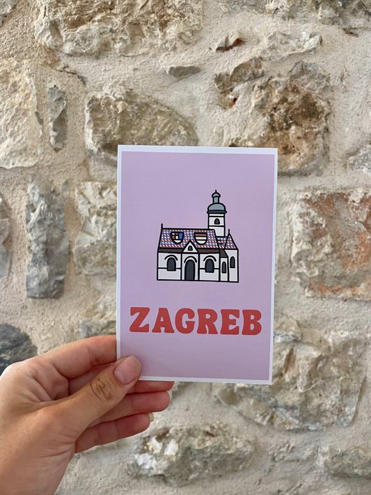 Zagreb Art Print