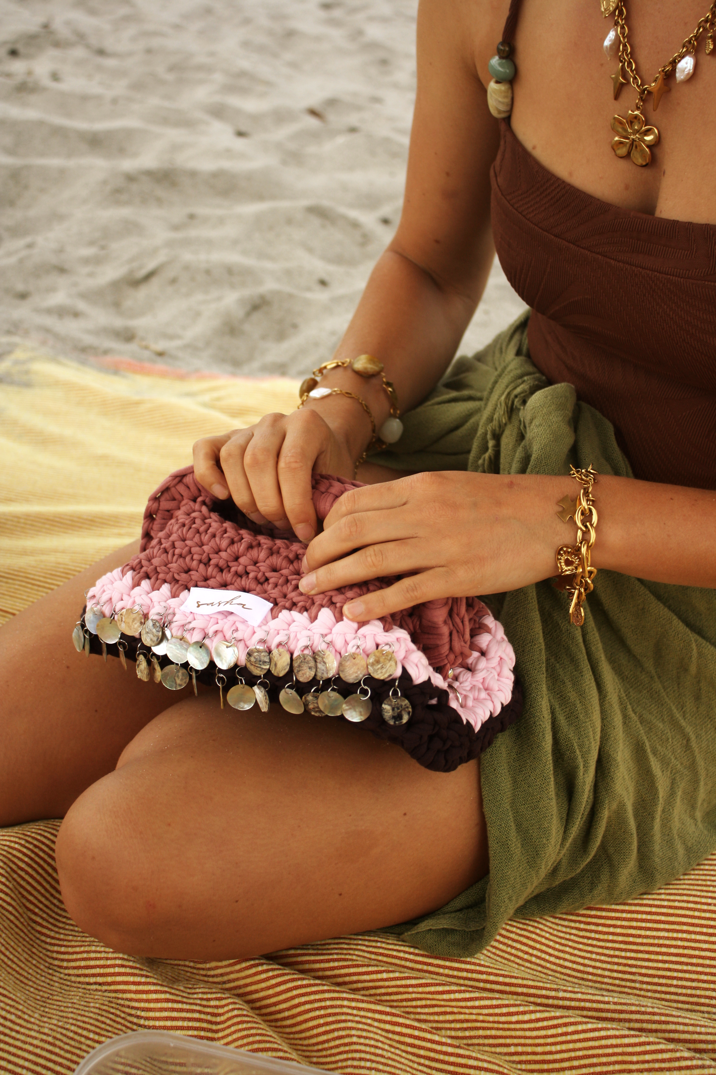 Mulberry Embellished Clutch Large