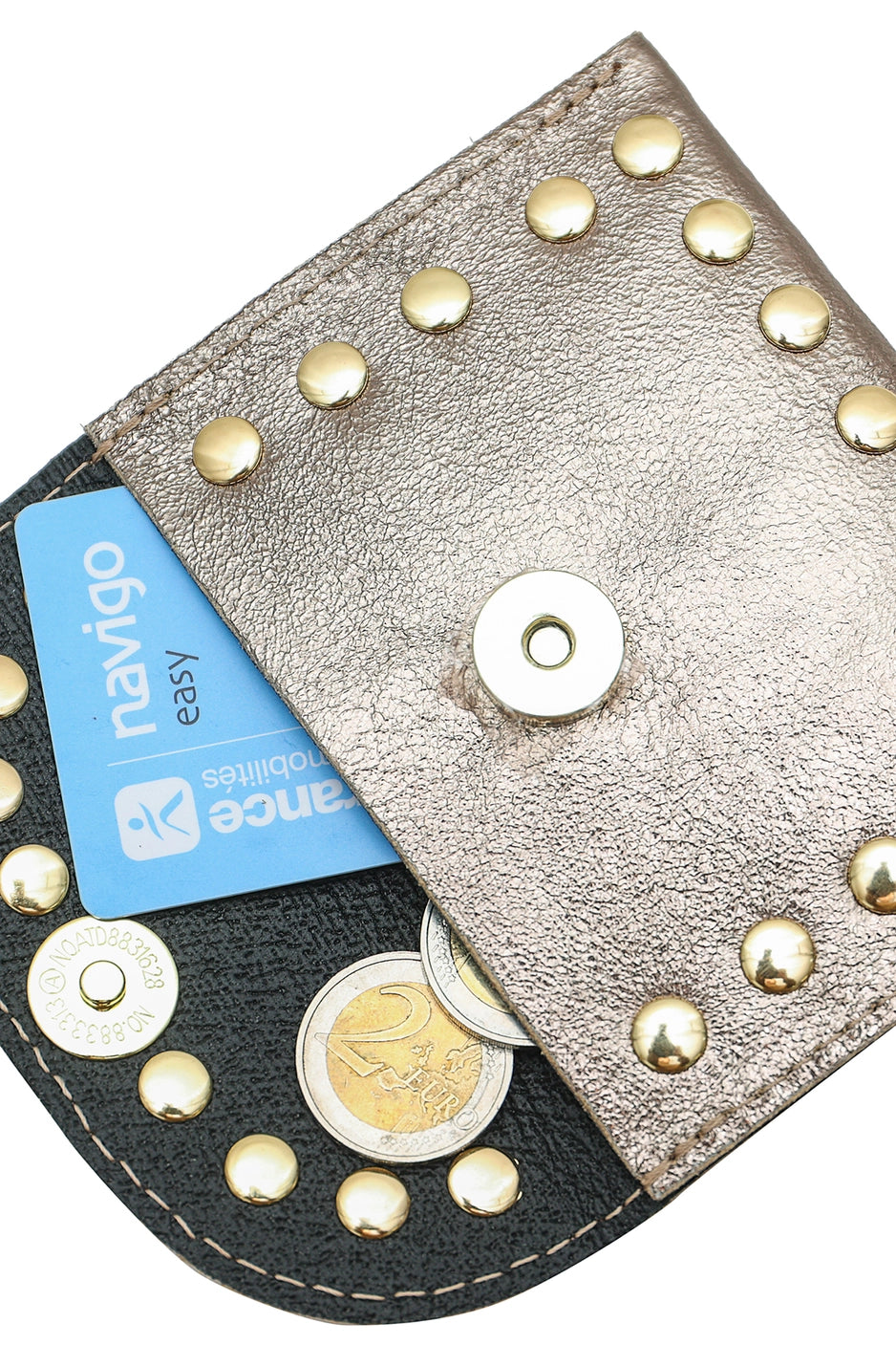 Studded Leather Wallet