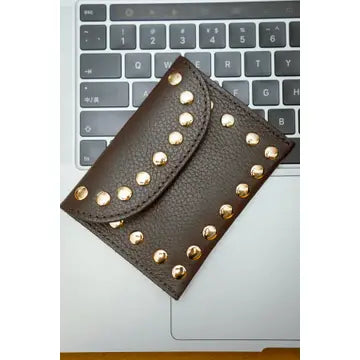 Studded Leather Wallet