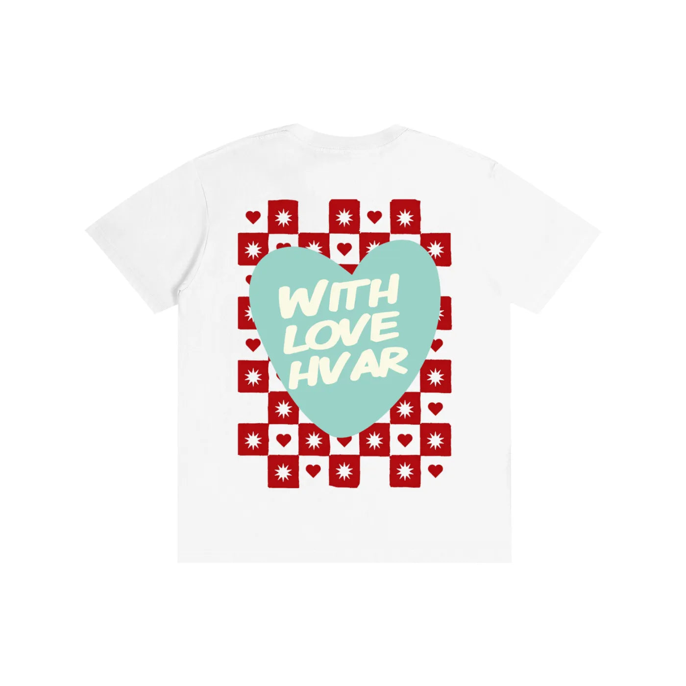 With Love Tee Blue Heart