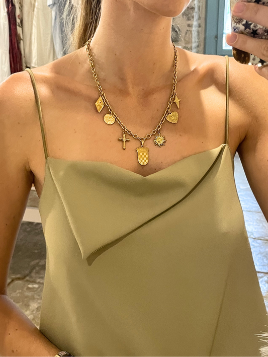 Grb Charm Necklace Gold - PREORDER