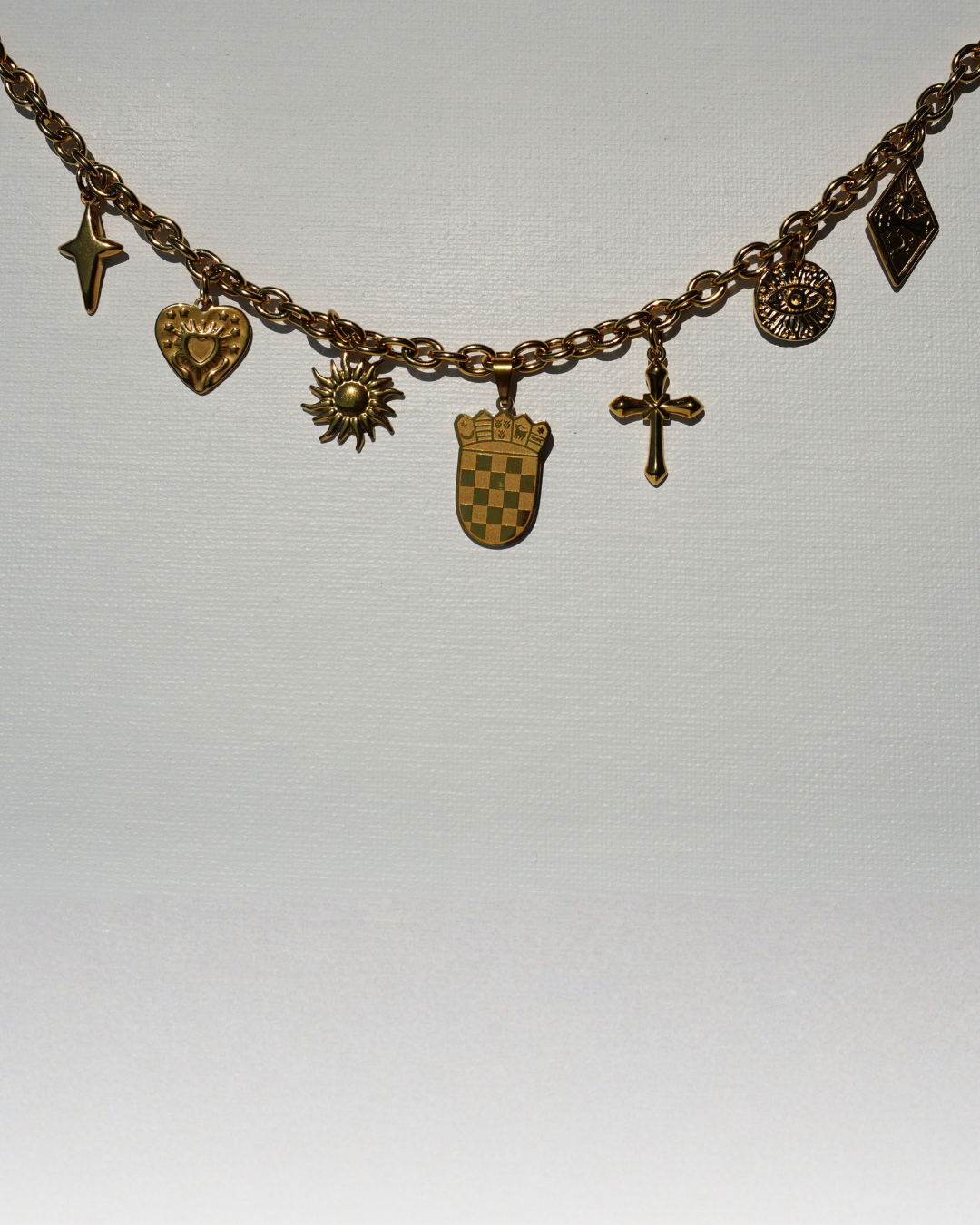 Grb Charm Necklace Gold - PREORDER