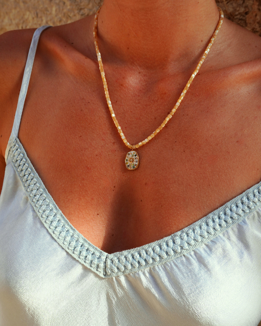 Mosaic Shell Necklace