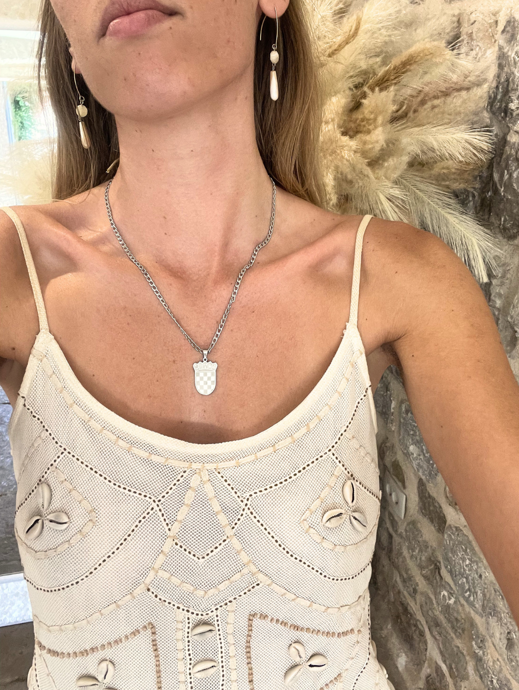 Grb + Cross Necklace Silver - PREORDER